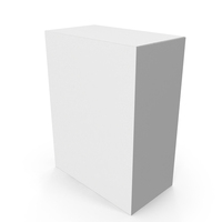 White Tall Rectangle Product Box PNG & PSD Images