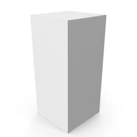 White Tall Product Box PNG & PSD Images