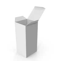 Open White Tall Product Box PNG & PSD Images