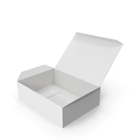 Open White Short Product Box PNG & PSD Images