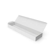 Open White Long Product Box PNG & PSD Images