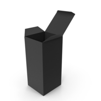 Open Black Tall Product Box PNG & PSD Images