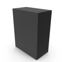 Black Tall Rectangle Product Box PNG & PSD Images