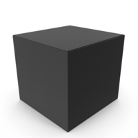 Black Cube Product Box PNG & PSD Images