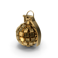 Gold Hand Grenade With Keys PNG & PSD Images
