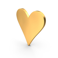 Hearts Gold PNG & PSD Images