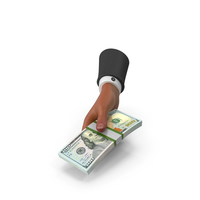 100 Dollars US Lot Giving Black Hand Money PNG & PSD Images