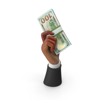 100 Dollars US Lot Holding Black Hand Money PNG & PSD Images