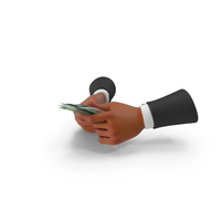 Black Hand Counting 100 Dollars US Bill PNG & PSD Images