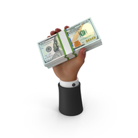 Raising Black Hand Win 100 Dollars US Money PNG & PSD Images
