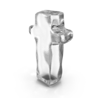 Ice Letter T PNG & PSD Images