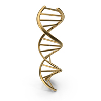 Gold DNA Helix PNG & PSD Images