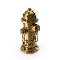 Gold Fire Hydrant PNG & PSD Images
