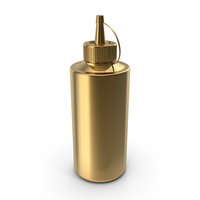 Gold Ketchup Bottle PNG & PSD Images
