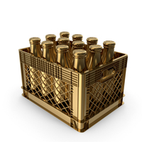 Gold Milk Crate PNG & PSD Images
