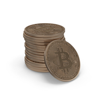 Stack Of Bitcoins PNG & PSD Images