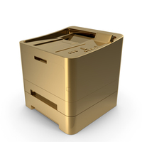 Gold Laser Printer PNG & PSD Images