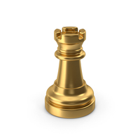 Chess Rook Gold PNG & PSD Images