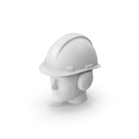Monochrome Worker Helmet On Dummy Head PNG & PSD Images
