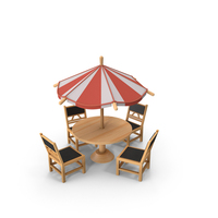 Table With Four Chairs PNG & PSD Images