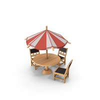 Table With Three Chairs PNG & PSD Images