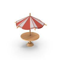 Table With Umbrella PNG & PSD Images