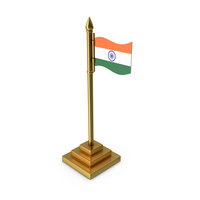 Indian Table Flag Gold PNG & PSD Images