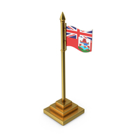 Bermuda Table Flag Gold PNG & PSD Images