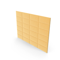 Yellow Padded Rectangle Wall Panel PNG & PSD Images