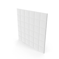 White Padded Square Wall Panel PNG & PSD Images