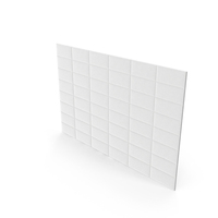 White Padded Rectangle Wall Panel PNG & PSD Images