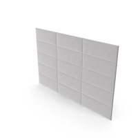 Grey Padded Rectangle Wall Panel PNG & PSD Images