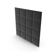 Black Padded Square Wall Panel PNG & PSD Images