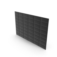 Black Padded Rectangle Wall Panel PNG & PSD Images