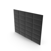 Black Padded Rectangle Wall Panel PNG & PSD Images