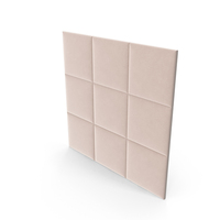 Beige Padded Square Wall Panel PNG & PSD Images