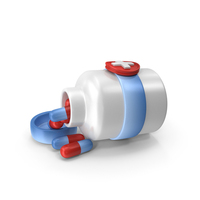 Medicine Bottles With Pills Icon PNG & PSD Images