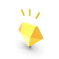 Diamond Icon Gold PNG & PSD Images