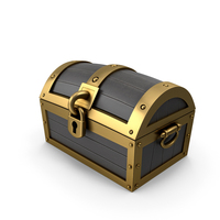 Chest Lock Black Gold PNG & PSD Images