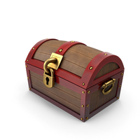 Chest Lock Toon Gold Red PNG & PSD Images