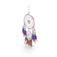 Decorative Dreamcatcher With Four Rings PNG & PSD Images