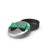 Green Round Gift Box Open PNG & PSD Images