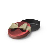 Red  Round Gift Box Open PNG & PSD Images