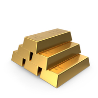 Gold Bullion Bars Stack PNG & PSD Images