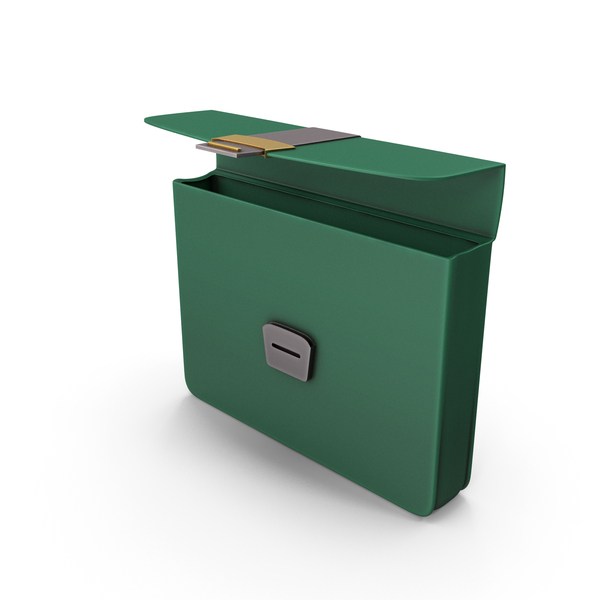 Toon Green Brief Case PNG & PSD Images
