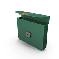 Toon Green Brief Case PNG & PSD Images