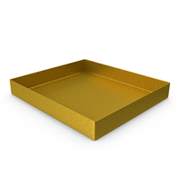 Yellow Square Tray Box PNG & PSD Images