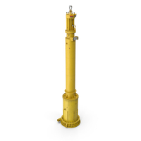 Hydraulic Piling Rig Component Old PNG & PSD Images