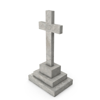 Marble Cross Memorial PNG & PSD Images