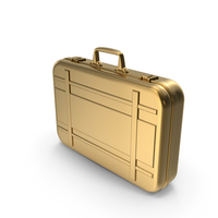 Gold Metal Briefcase PNG & PSD Images